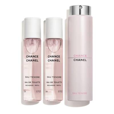 CHANEL CHANCE EAU TENDRE TWIST AND SPRAY REFILL 3X20ml