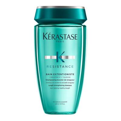 Kérastase Resistance Strengthening Shampoo, Damaged hair seeking healthier length, With Creatine, Bain Extensioniste, 250ml