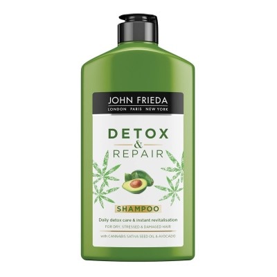 John Frieda Detox and Repair Care & Heat Protect Spray For Dry Stressed & Damaged Hair 200ml