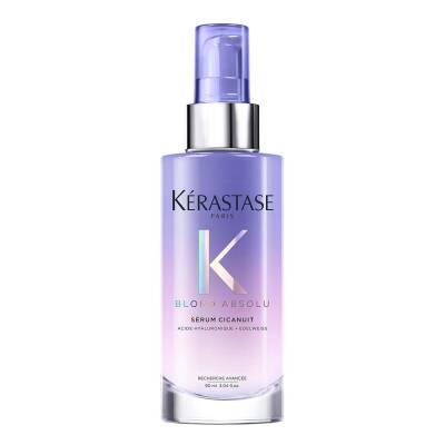 Kérastase Blond Absolu, Plumping Hair Serum, Overnight Treatment, With 2% Pure Hyaluronic Acid, Sérum Cicanuit, 50ml