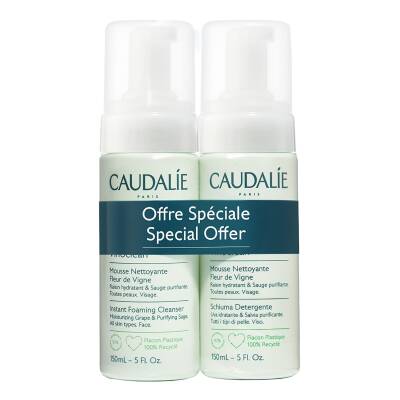 Caudalie Vinoclean Instant Foaming Cleanser Duo