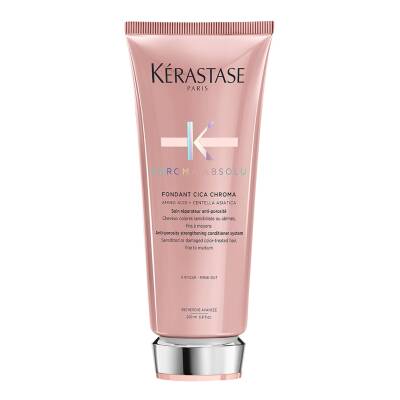 Kérastase Chroma Absolu, Strengthening Conditioner, For Damaged Colour-Treated Hair, Fine To Medium, With Lactic Acid, 200ml
