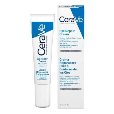 CeraVe Eye Repair Cream with Ceramides & Hyaluronic Acid for Dark Circles & Puffiness 14ml