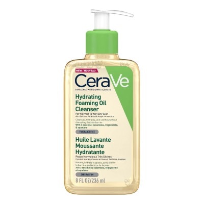 CeraVe Hydrating Foaming Oil Cleanser with Squalane for Normal to Very Dry Skin 236ml