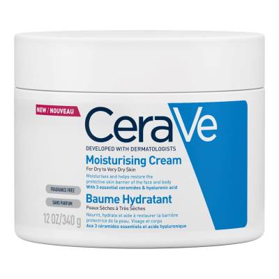 CeraVe Moisturising Cream Pot with Hyaluronic Acid & Ceramides for Dry to Very Dry Skin 340g