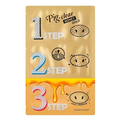 HOLIKA HOLIKA Pig Nose Clear Black Head 3-Step Kit (Honey Gold)