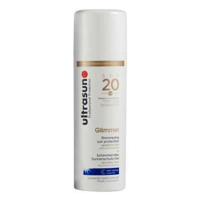 Ultrasun Sensitive Medium SPF20 Glimmer Formula 150ml