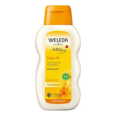 Weleda Baby Oil with Calendula Gently Cleanses and Protects Delicate Skin 200ml