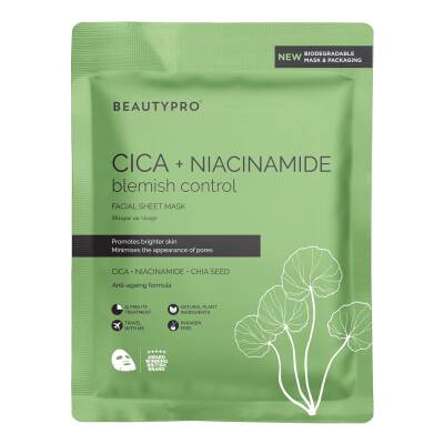 Beautypro Cica + Niacinamide Blemish Control Sheet Mask 22ml (2)