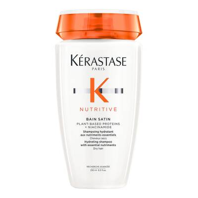 Kérastase Nutritive, Hydrating Shampoo for Dry Hair, Nourishing Formula With Niacinamide, Restores Shine, Bain Satin 250ml