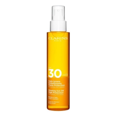 Clarins Glowing Sun Oil High Protection SPF30