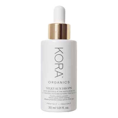 Kora Organics Silky Sun Drops 100% Mineral Sunscreen - SPF 30 Face Serum 30ml