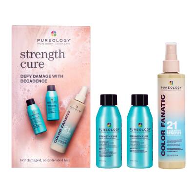 Pureology Discovery Set for Damaged Hair with Strength Cure Travel Sizes and Color Fanatic 200ml (2)