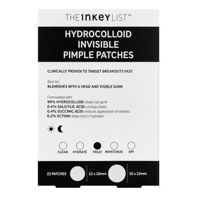 The INKEY List Jumbo Hydrocolloid Invisible Pimple Patches 44s