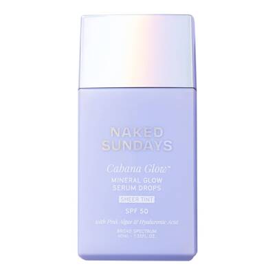 Naked Sundays CabanaGlow Mineral Serum Drops Sheer Tint SPF50 40ml