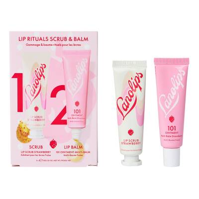 LANO LIPS + HANDS + ALLOVER Lip Rituals Scrub & Balm Coconutter - Lip Care 2x10g (4)