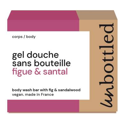 Unbottled Bottle-Free Shower Gel Fig&Sandalwood 110g
