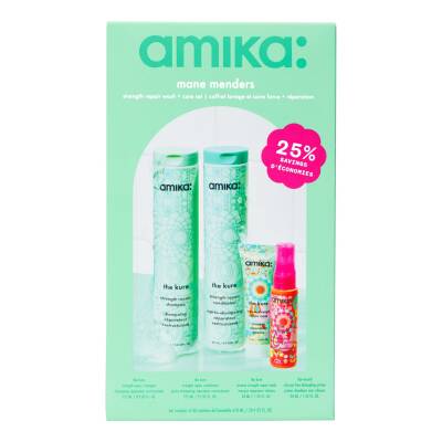 amika Mane Menders Strength Repair Wash + Care Set 610 ml