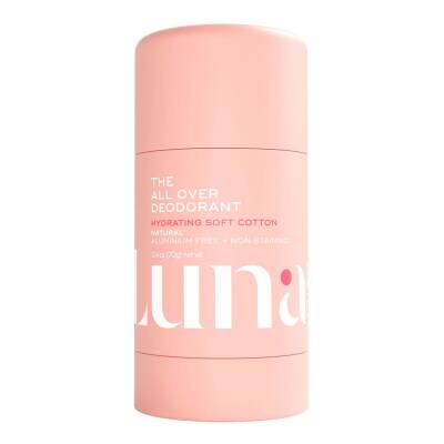 Luna Daily The Hydrating All Over Deodorant Natural Non Staining Aluminium Free Body Deodorant Stick Fresh Cotton 70g (2)