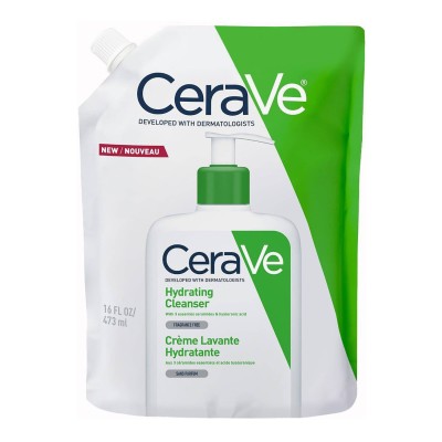 CeraVe Hydrating Cleanser Refill Pouch for Normal to Dry Skin 473ml
