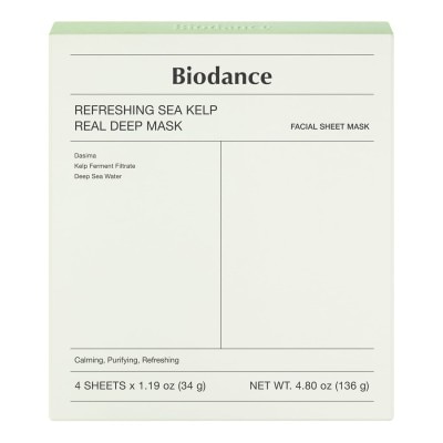 Biodance Refreshing Sea Kelp Real Deep Mask 34G*4Ea