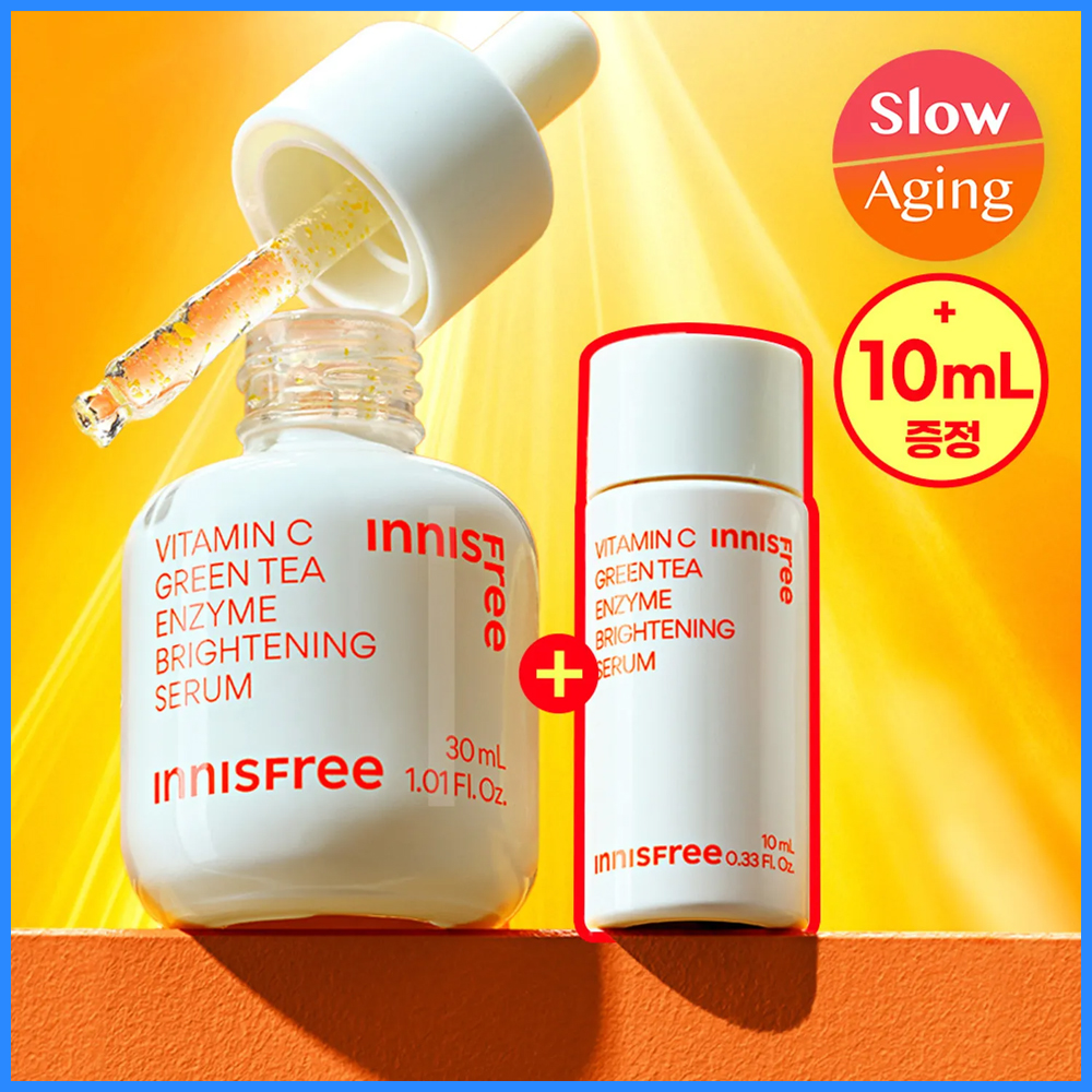 Innisfree Green Tea Enzyme Vitamin C Brightening Toner Pads 2.8ml 60s (4)