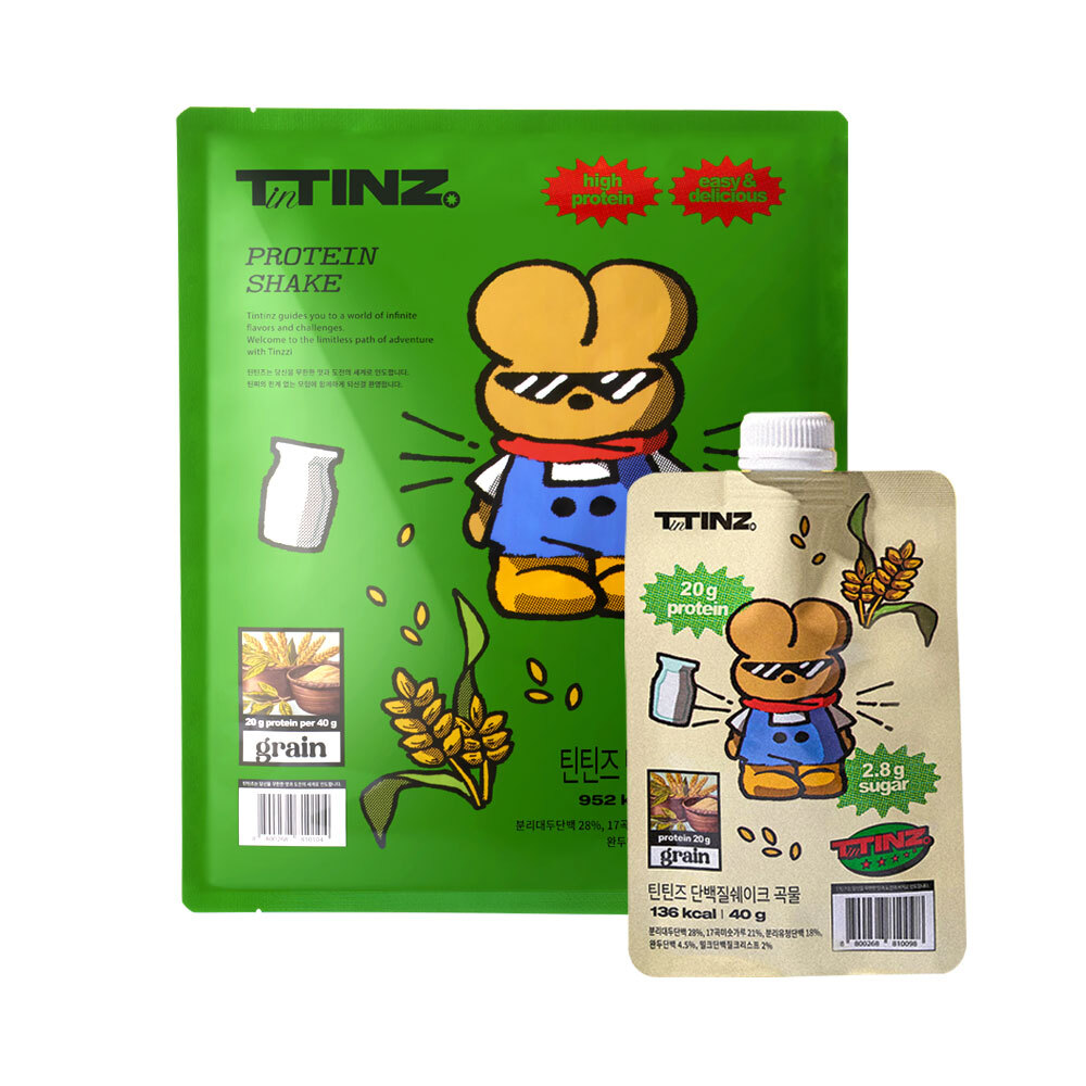 TinTINZ Protein Shake Pouch #Grain 40g