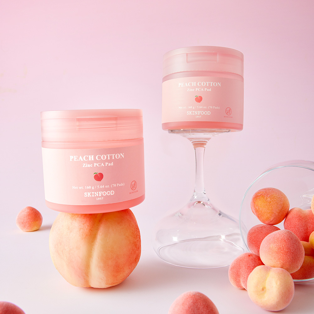 SKINFOOD Peach Cotton Zinc PCA Pad Pouch 10P