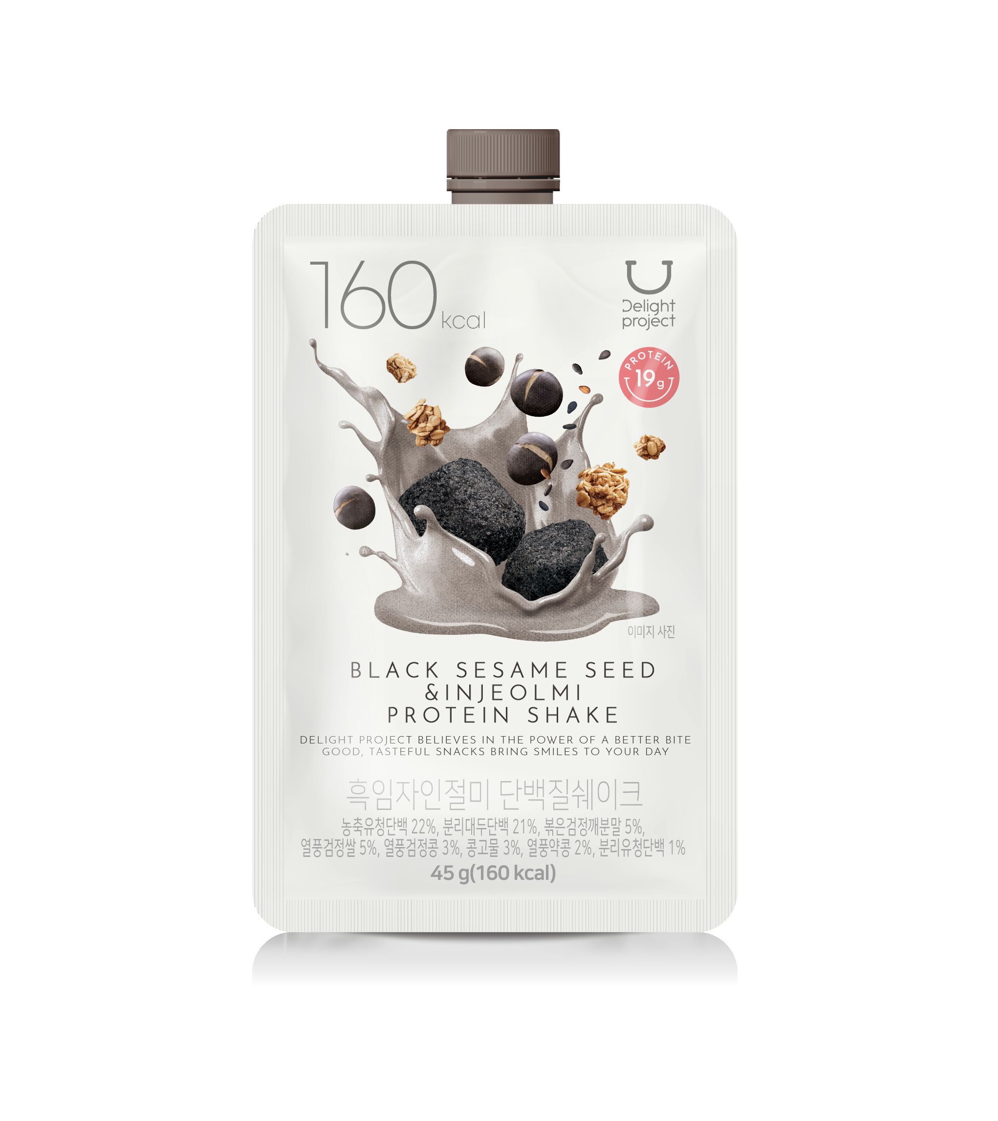 Delight project Black Sesame & Injeolmi Protein Shake 540g