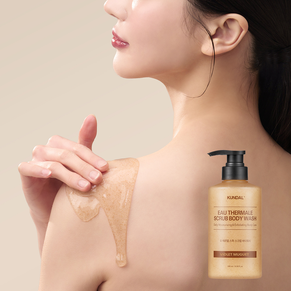 KUNDAL Eau Thermale Scrub Body Wash 500ml (3 Options)