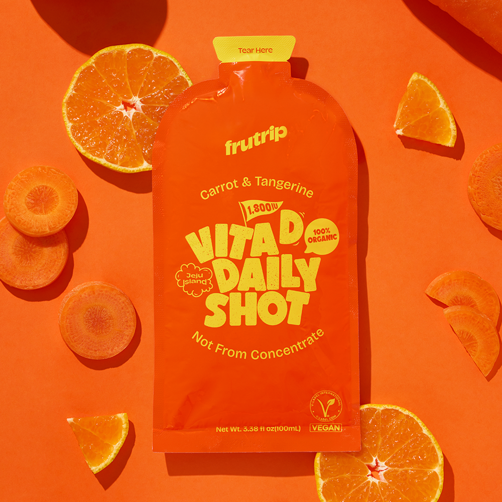 Frutrip Vegan Shot #Vita D Daily Carrot & Tangerine 100ml 1ea
