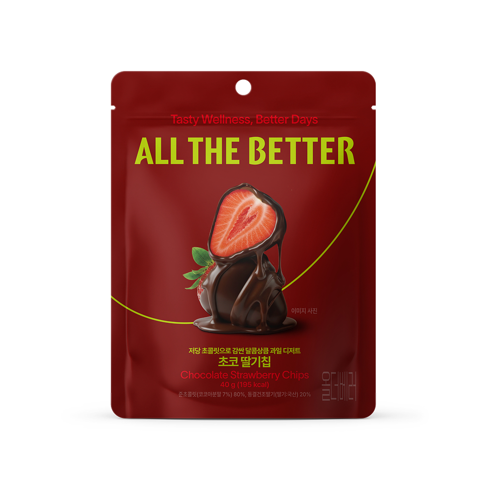 ALL THE BETTER Chocolate Strawberry Chips 40g (3)