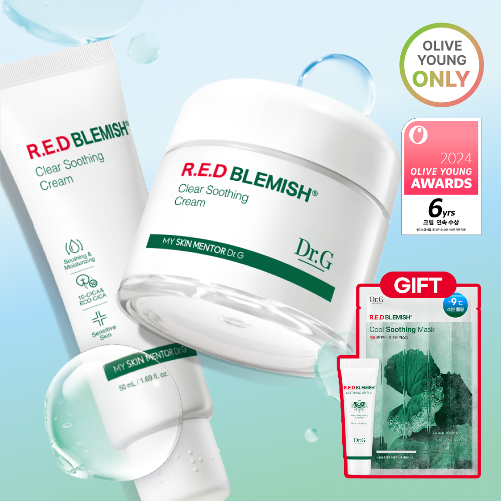Dr.G Red Blemish Clear Soothing Cream 70ml Set (+30ml+Serum 20ml) (2)