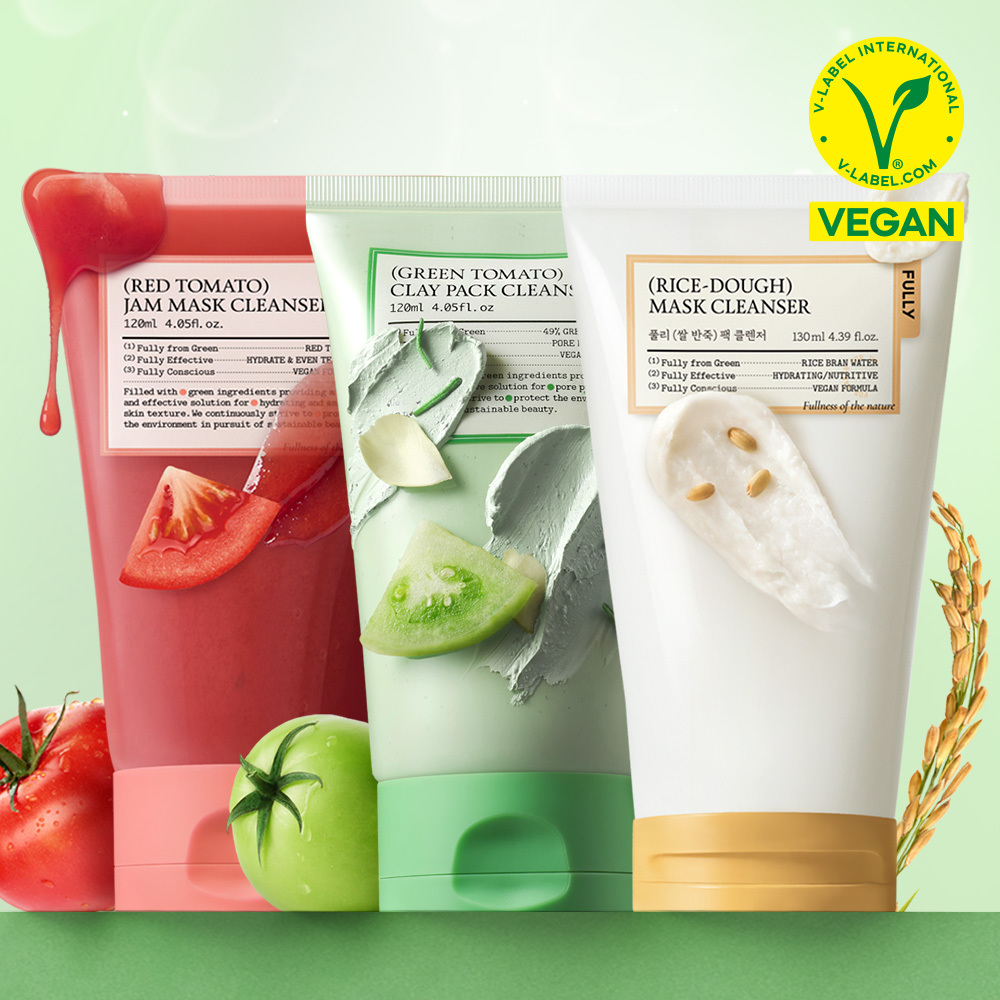 fully Pack Cleanser 120ml+30ml Set – Green Tomato/ Red Tomato/ Rice Dough (2)