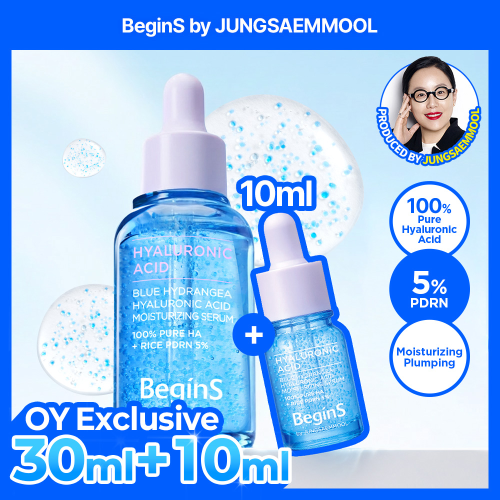 BEGINS By JUNGSAEMMOOL Blue Hydrangea Hyaluronic Acid Moisturizing Serum 30ml Set (+10ml) (4)
