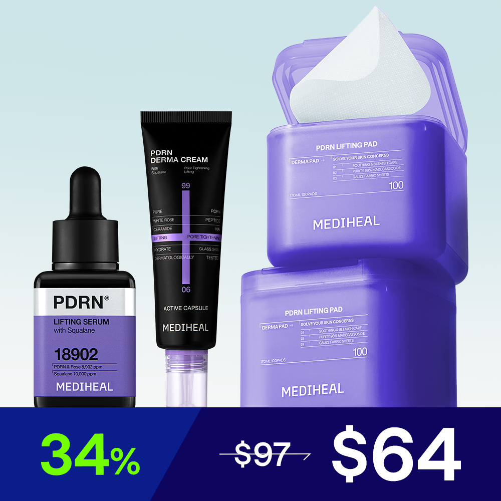 MEDIHEAL PDRN Set (Serum Double Pack + Cream) (2)
