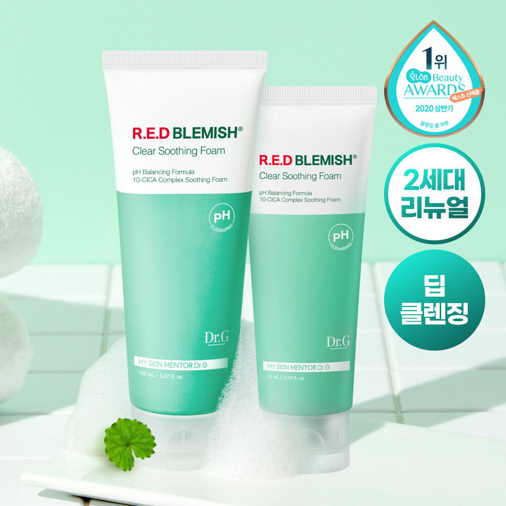 Dr.G Red Blemish Clear Soothing Cream 70ml Set (+30ml+Serum 20ml) (6)
