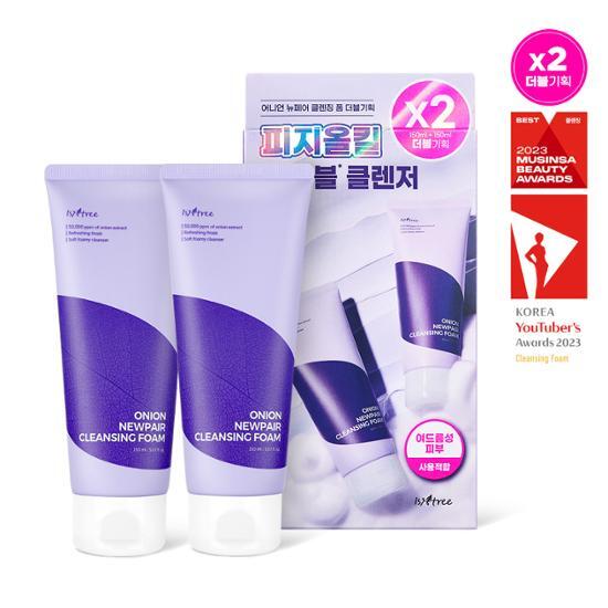Isntree Onion Newpair Cleansing Foam 150mL Double Set