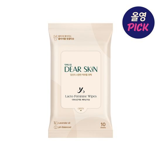 DEARSKIN Lacto Feminine Wipes 10P