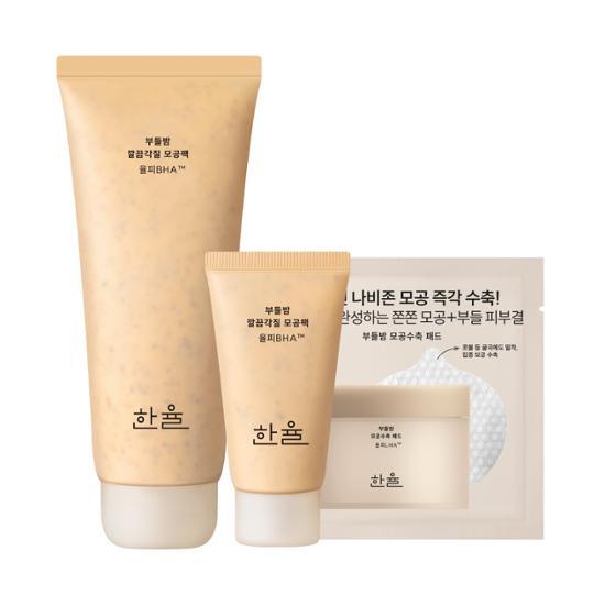 HANYUL Soft Chestnut Clean Exfoliating Pore Clay Mask 100mL (Special Gift: 15mL, Pad 4ea)