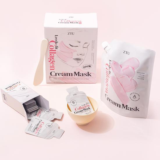 ZTU Leeds-fit Collagen Cream Mask (20-servings) [Firmness/Glow]