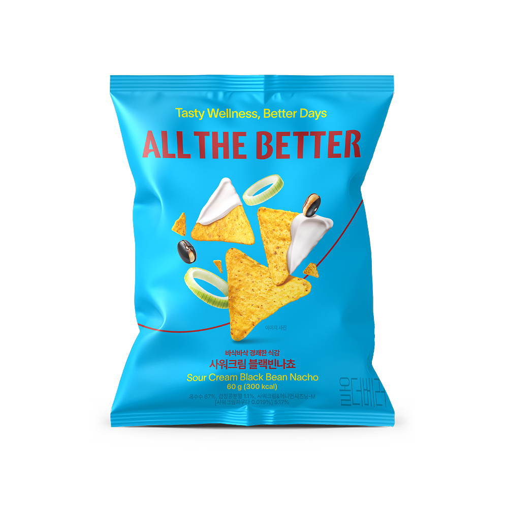 ALL THE BETTER Cheese Black Bean Nacho 60g