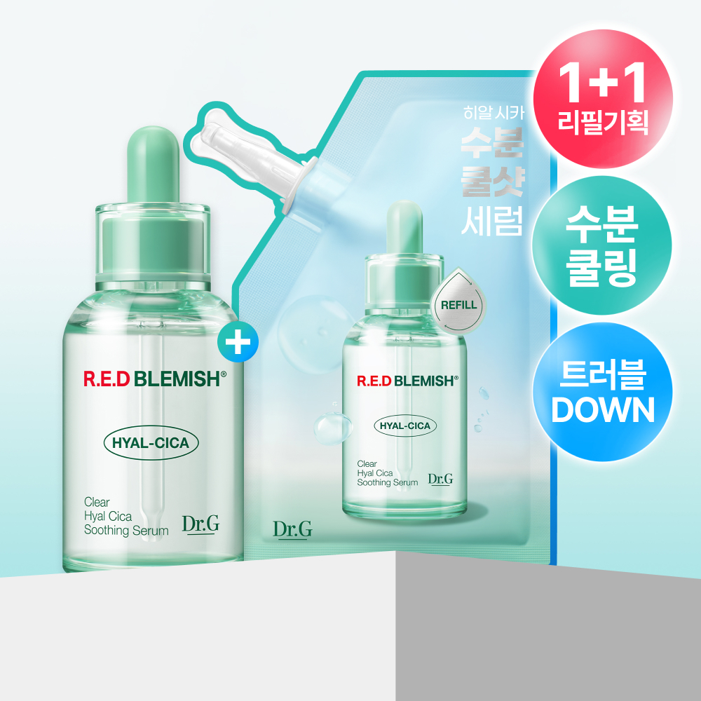 Dr.G Red Blemish Clear Soothing Cream 70ml Set (+30ml+Serum 20ml) (12)