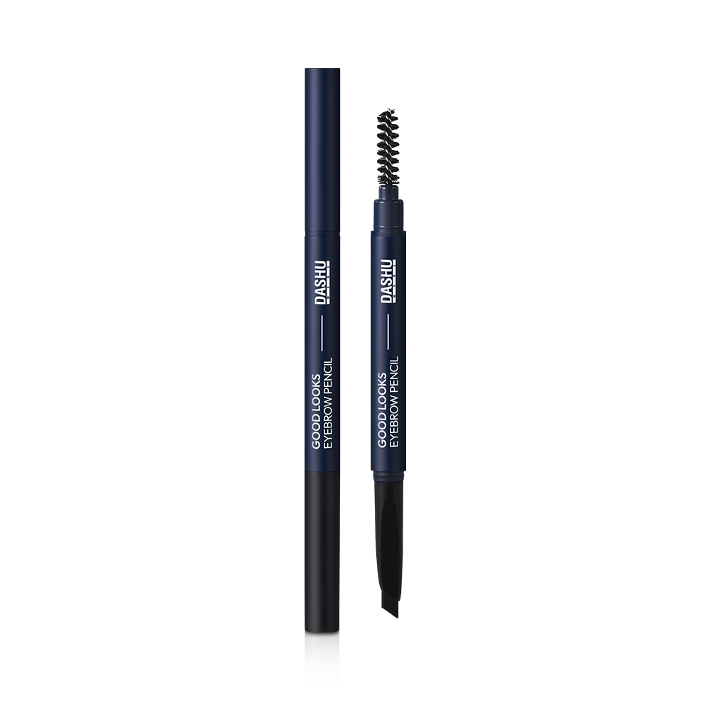DASHU Men's Good Looks Eyebrow Pencil #Natural Black