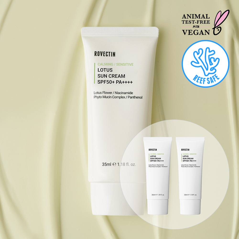 ROVECTIN Calming / Sensitive Lotus Sun Cream 35ml 1+1 Set (2)