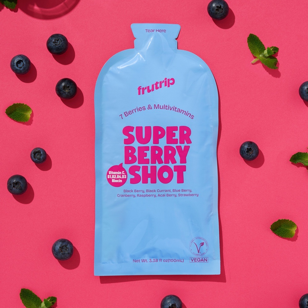 Frutrip Vegan Shot #Multivitamins Super Berry 100ml 1ea