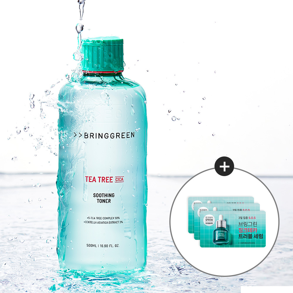 [Angyeong Mandu Edition] BRINGGREEN Tea Tree Cica Soothing Cream Plus 100ml Double Pack (2)