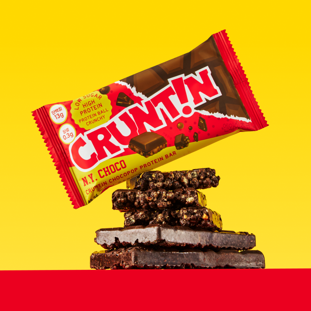 CRUNTIN chocopop Protein Bar #N.Y. Choco 48.5g (2)
