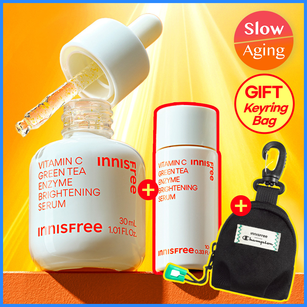 Innisfree Green Tea Enzyme Vitamin C Brightening Toner Pads 2.8ml 60s (9)