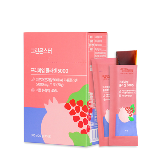 Green Monster Premium Collagen 5000 15 Sticks (15 days supply)